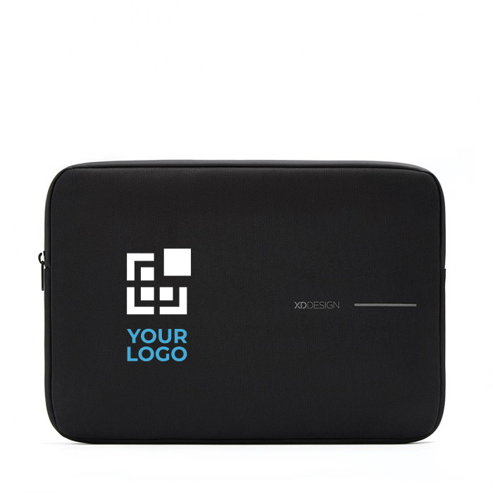 Water-repellent RPET 1200D fabric laptop sleeve, 14"