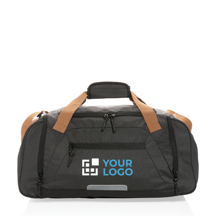 Urban-style travel bag in recycled polyester