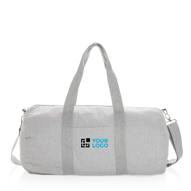 Corporate travel bag made from recycled canvas