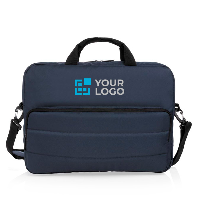 Eco laptop briefcase with handle and shoulder strap, 15.6"