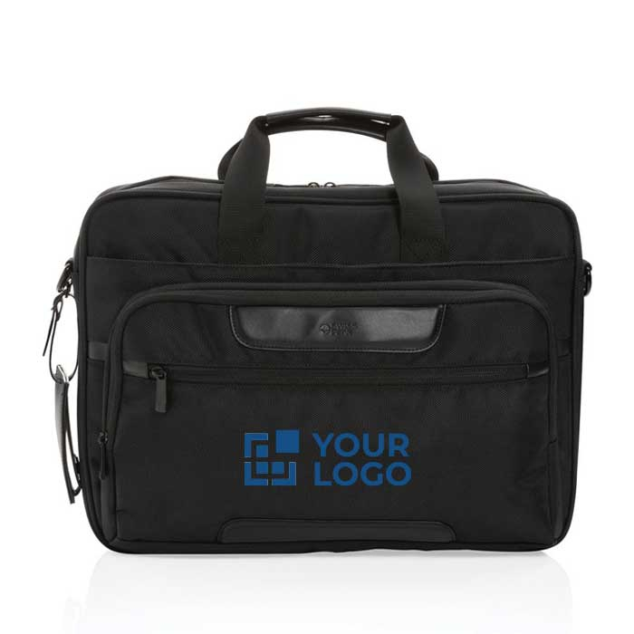 Durable recycled polyester laptop briefcase, 15.6"