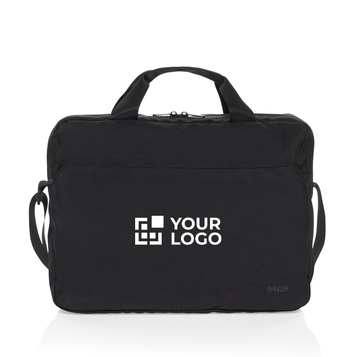 RPET briefcase with elegant design for 15.6" laptop, Swiss Peak