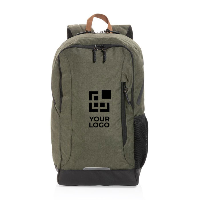 Corporate versatile backpack in recycled polyester