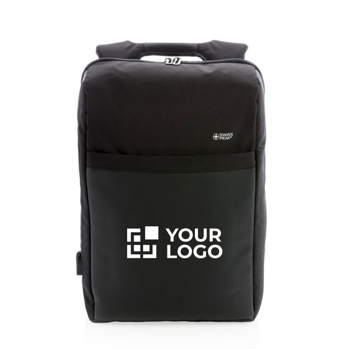 Anti-theft laptop backpack with USB and RFID, 15"