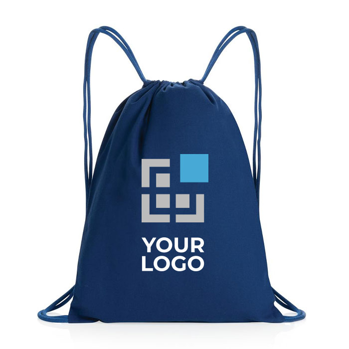 Drawstring backpack in recycled cotton, 145 g/m², with AWARE™