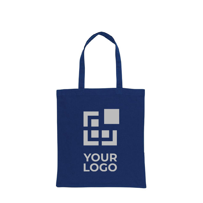 Reinforced promotional recycled cotton bag, 145 g/m²
