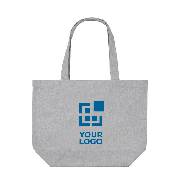 Recycled canvas shopping bag with pocket, 240 g/m²