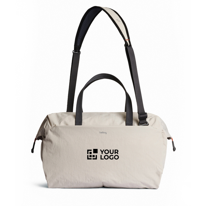 RPET branded canvas travel bag, 30 L