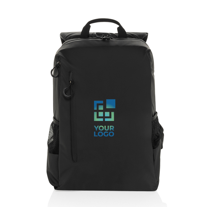 Water-resistant RPET backpack with front pocket, 15.6" laptop