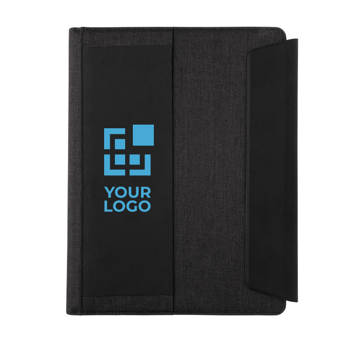 A4 portfolio with wireless charger and multi-device holders