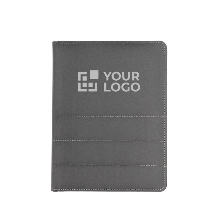 Sustainable branded A5 portfolio from RPET