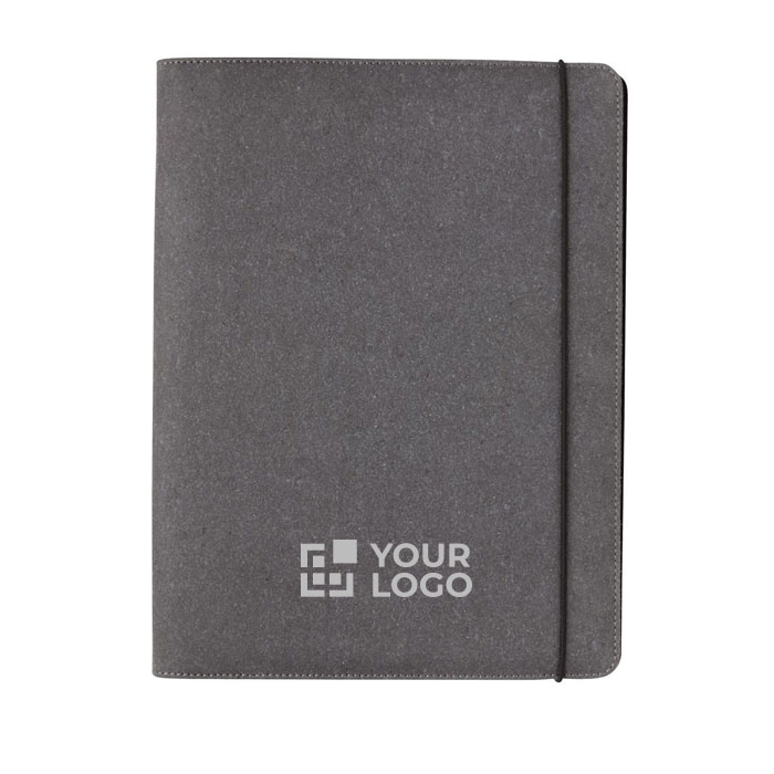 Promotional A4 portfolio in recycled leather