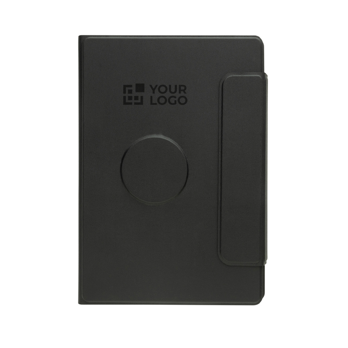 Eco magnetic portfolio with hardcover, A5, ruled pages
