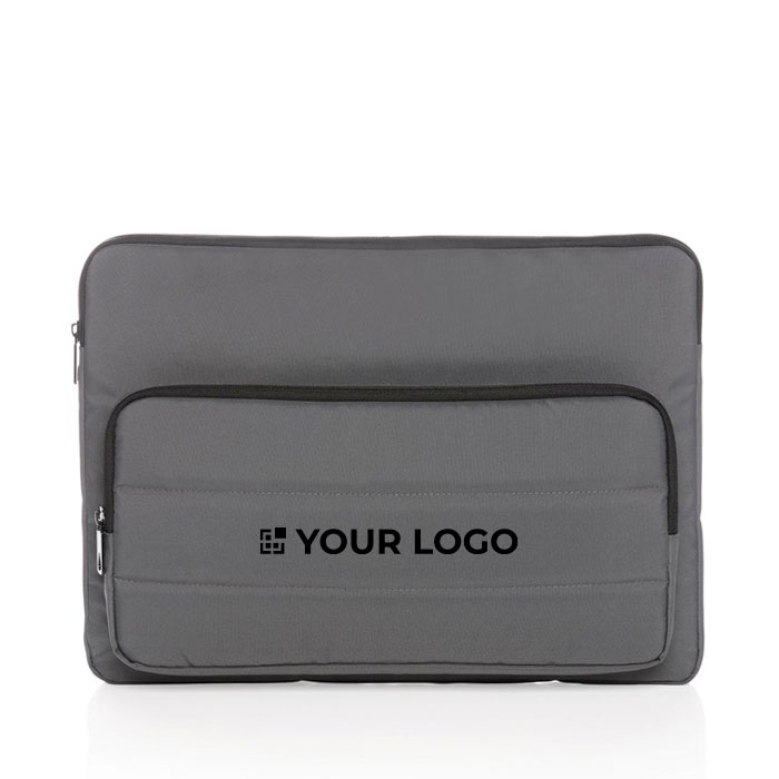 Recycled laptop sleeve with side pocket, 15.6"