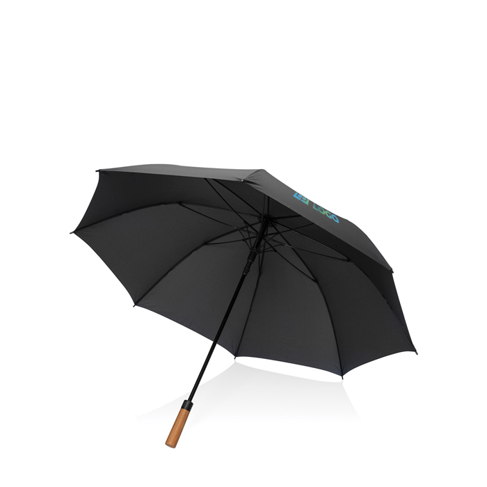 Semi-automatic RPET umbrella, 30", metal shaft, Ø154 cm