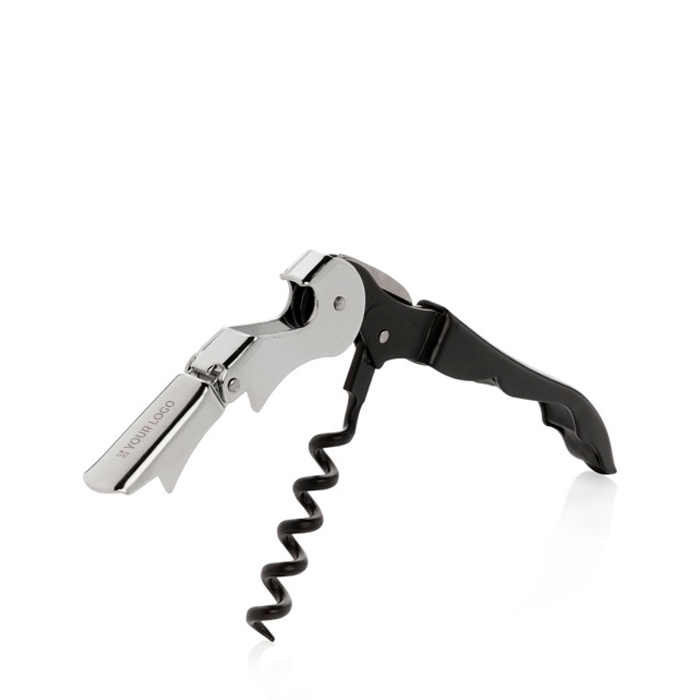 Classic stainless steel waiter's corkscrew in box