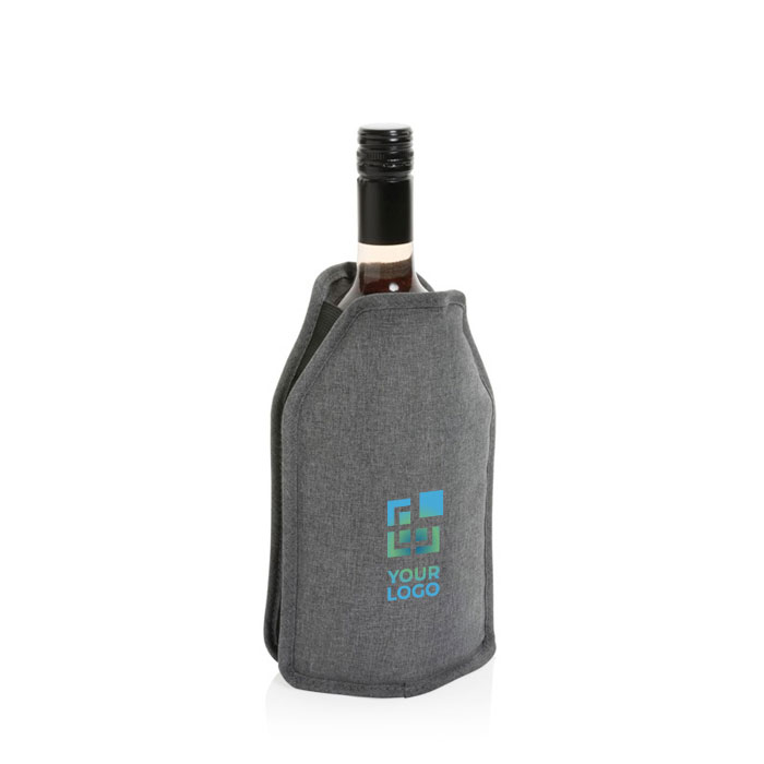 RPET wine bottle cooler sleeve in assorted colours