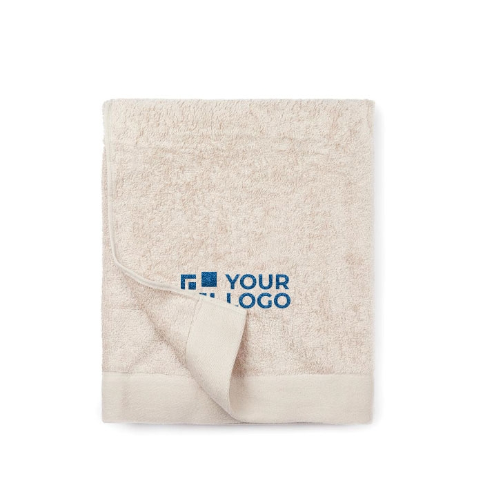 Corporate cotton and tencel towel, 90 × 150 cm