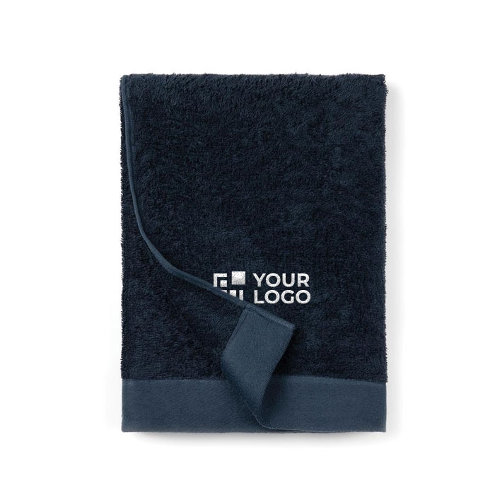 Branded cotton and tencel towel, 70 × 140 cm