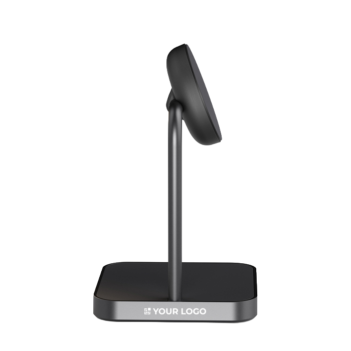 Zens Qi magnetic desktop double wireless charger stand