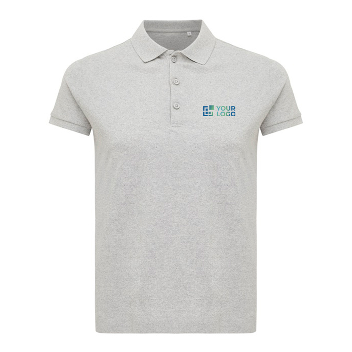 Women's casual-fit recycled cotton piqué polo, 220 g/m² 
