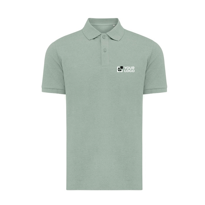 Regular-fit piqué polo in eco cotton, 220 g/m² 