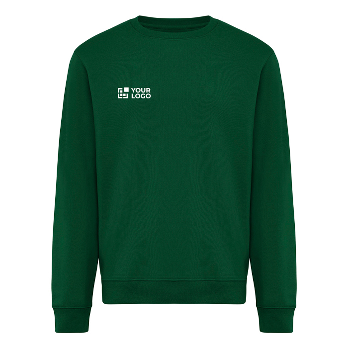 Unisex crew neck sweatshirt with fleece modern fit 340 g/m² Iqoniq Torla
