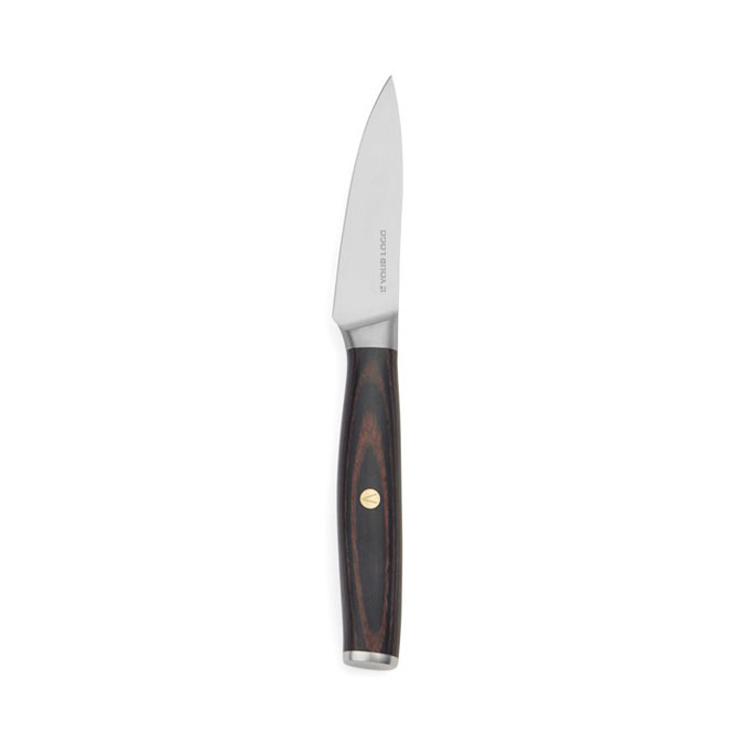 Paring knife in recycled stainless steel with 8.5 cm blade