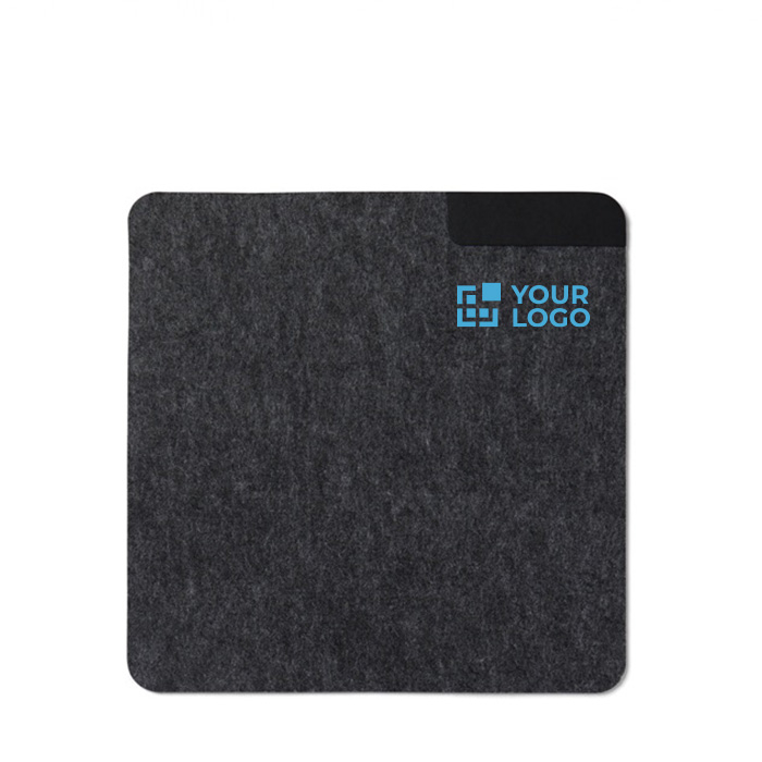 Recycled felt mouse mat with anti-slip backing