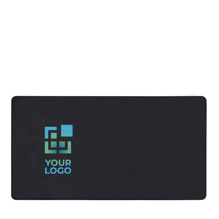 Desk mat in synthetic leather and recycled polyester