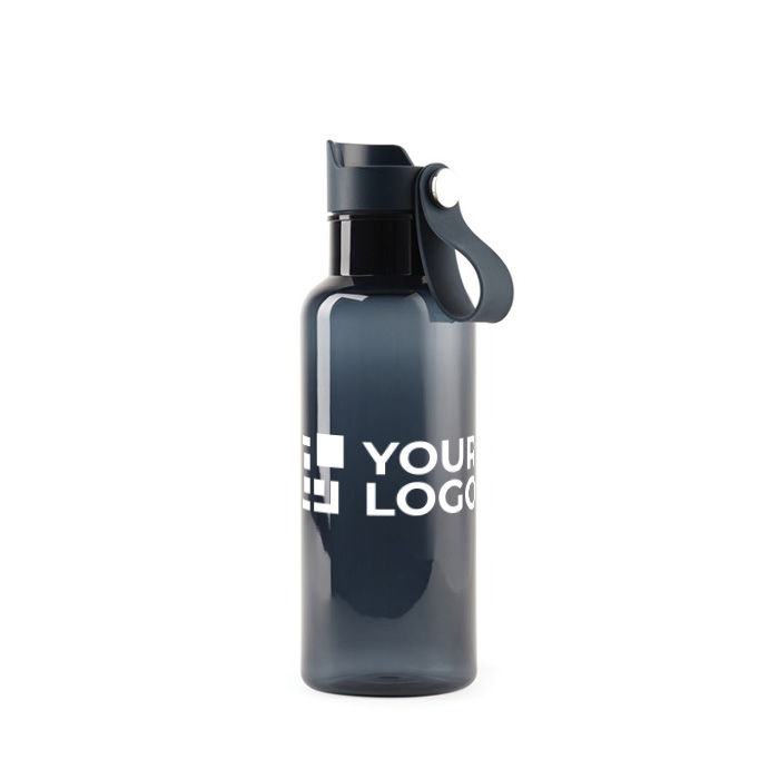 RPET bottle for cold drinks with carry handle, 600 ml