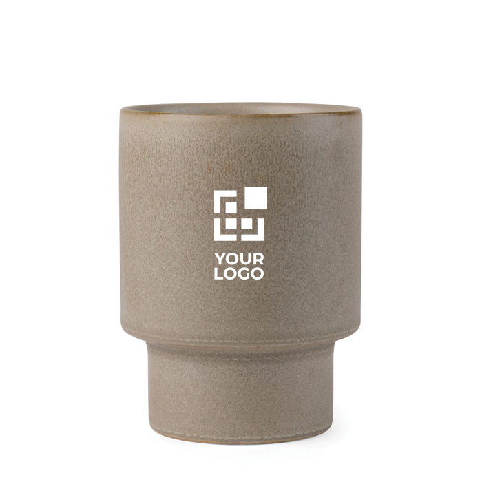 Recycled clay mug with Scandinavian design, 300 ml