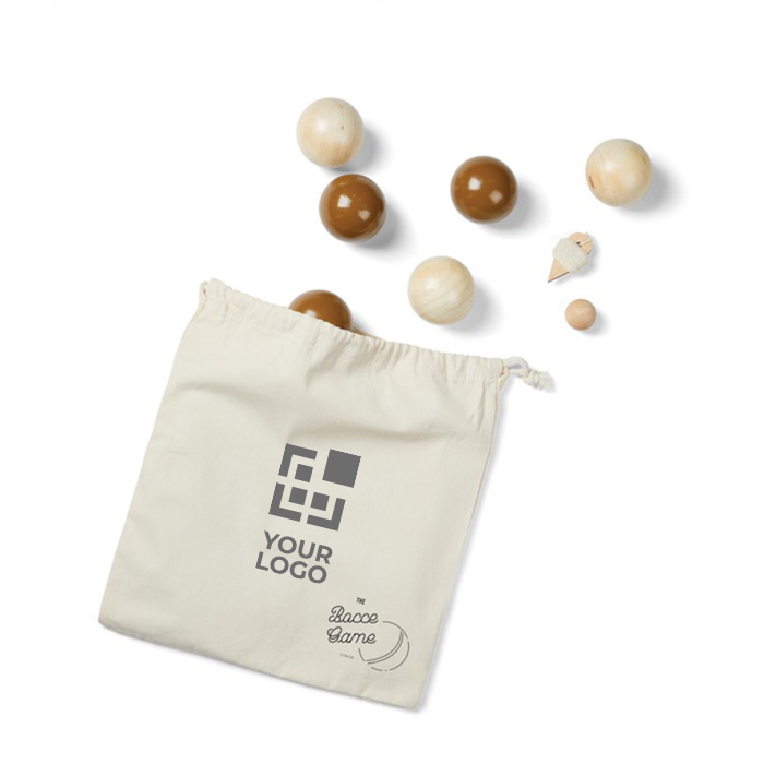 Pine wood petanque set, ideal for outdoor play
