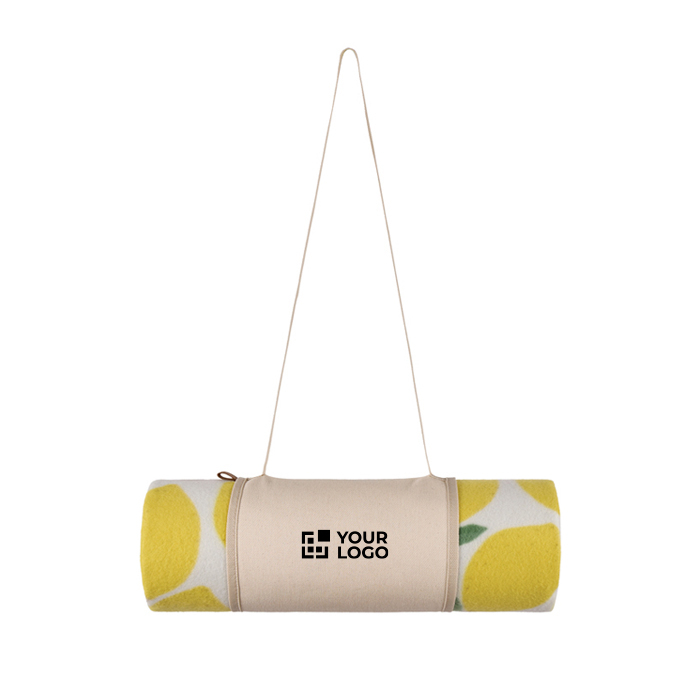 Foldable picnic blanket in polyester, easy to carry