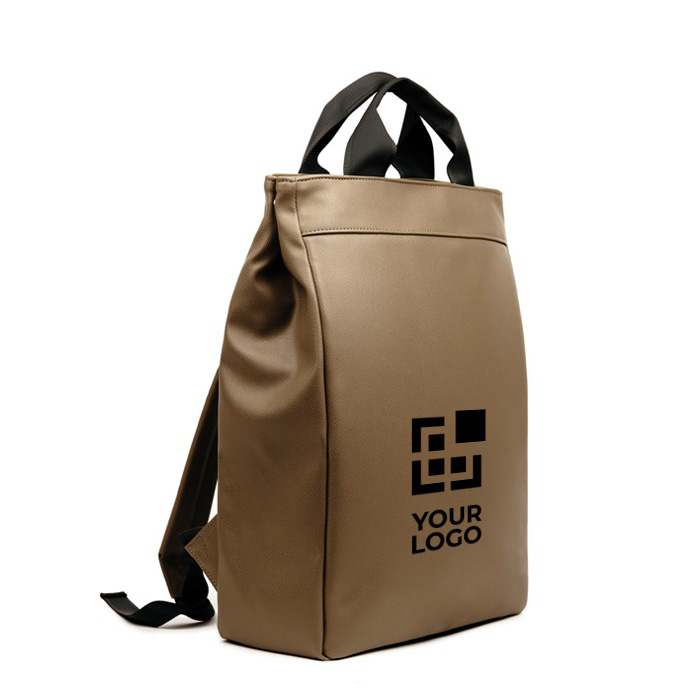 Exclusive multipurpose synthetic leather backpack with laptop pocket