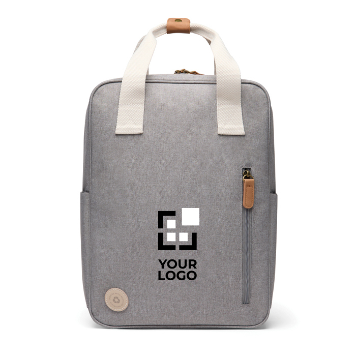 Eco travel backpack with side bottle compartment