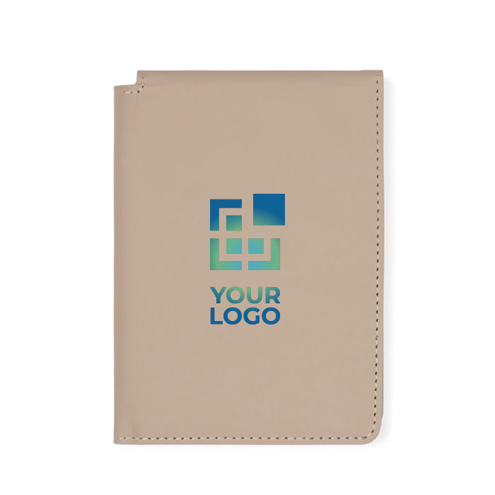 Synthetic leather passport and card holder with RFID protection