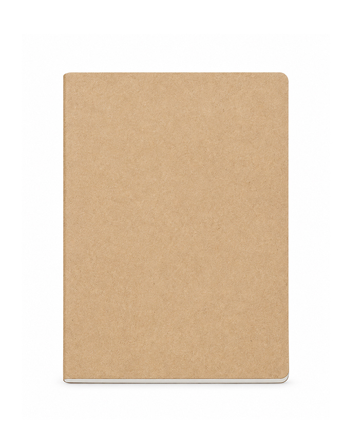 Notebook recycled paper with inner pocket, A5