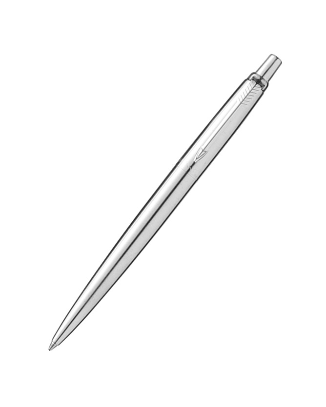 Pen in silver with blue ink, Parker Jotter Inox