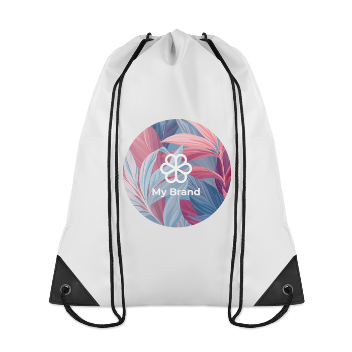 Drawstring bag in cool colours, made of 190T polyester