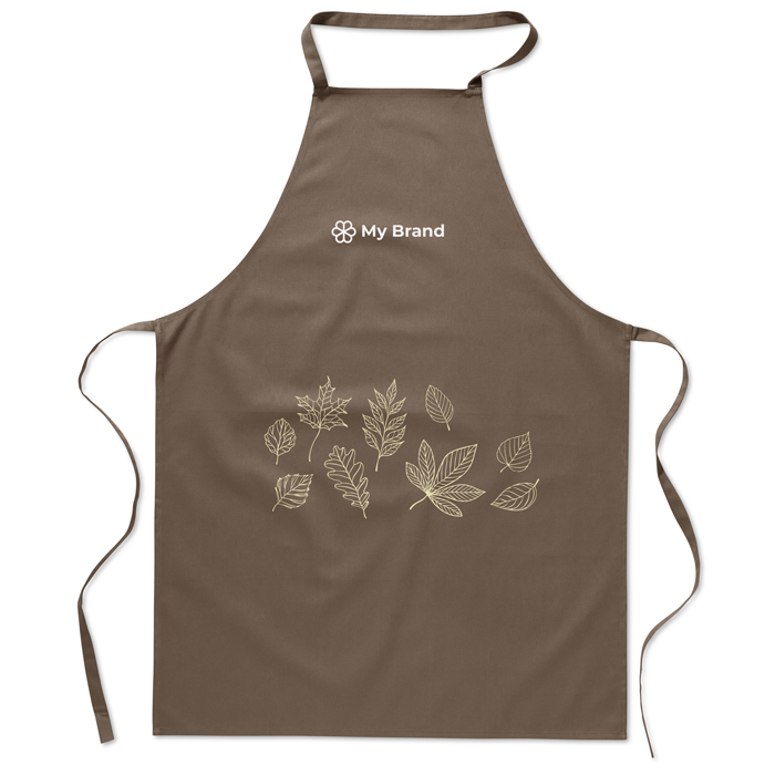 Cooking apron made from 100% cotton, 180 g/m2