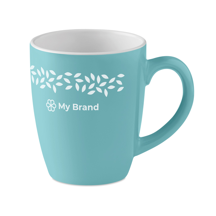 Ceramic, coloured coffee mug, for promotions, 290 ml