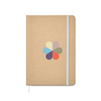 A5 notebook, recycled paper, cardboard cover