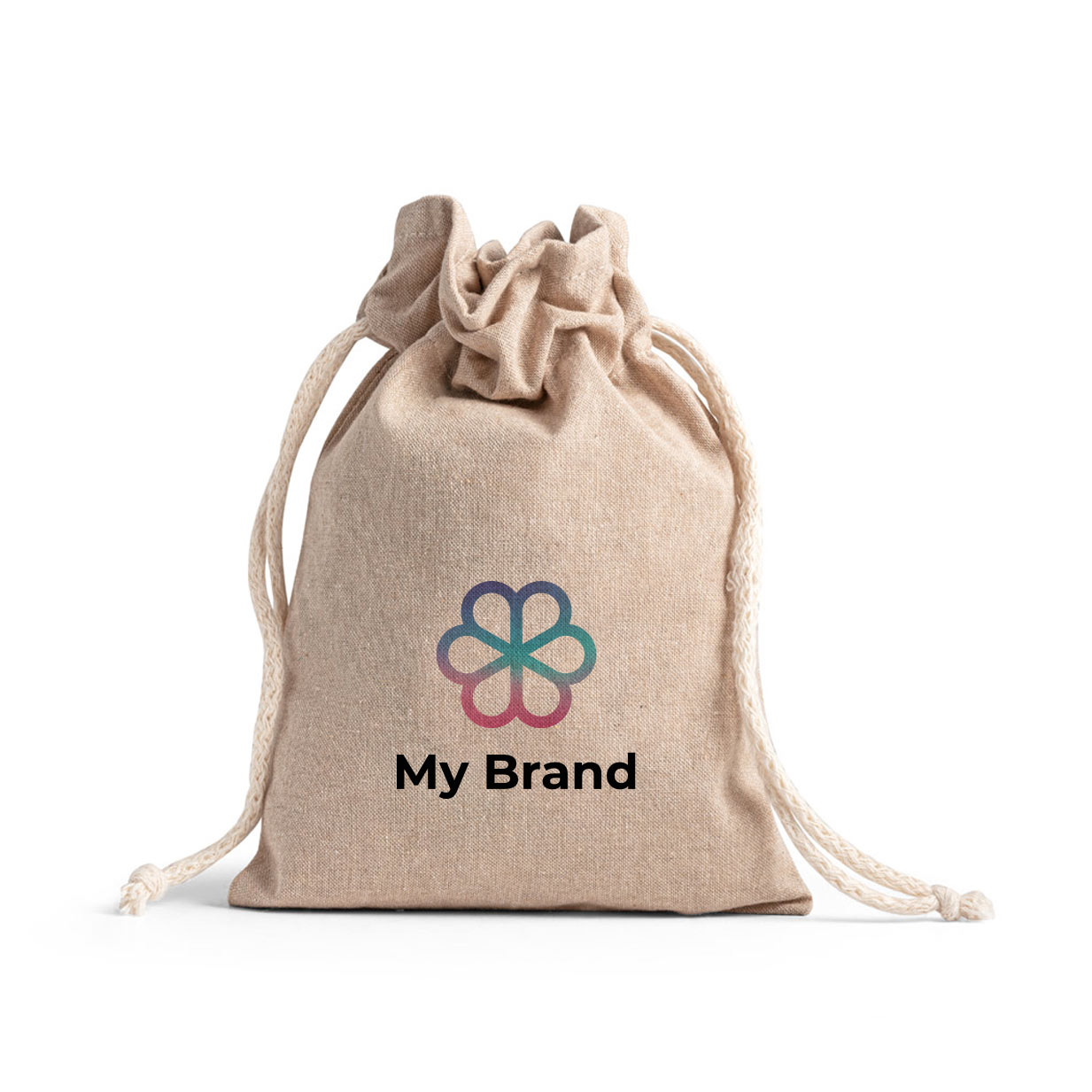 Eco-friendly gift bag made from recycled cotton, 140g/m2