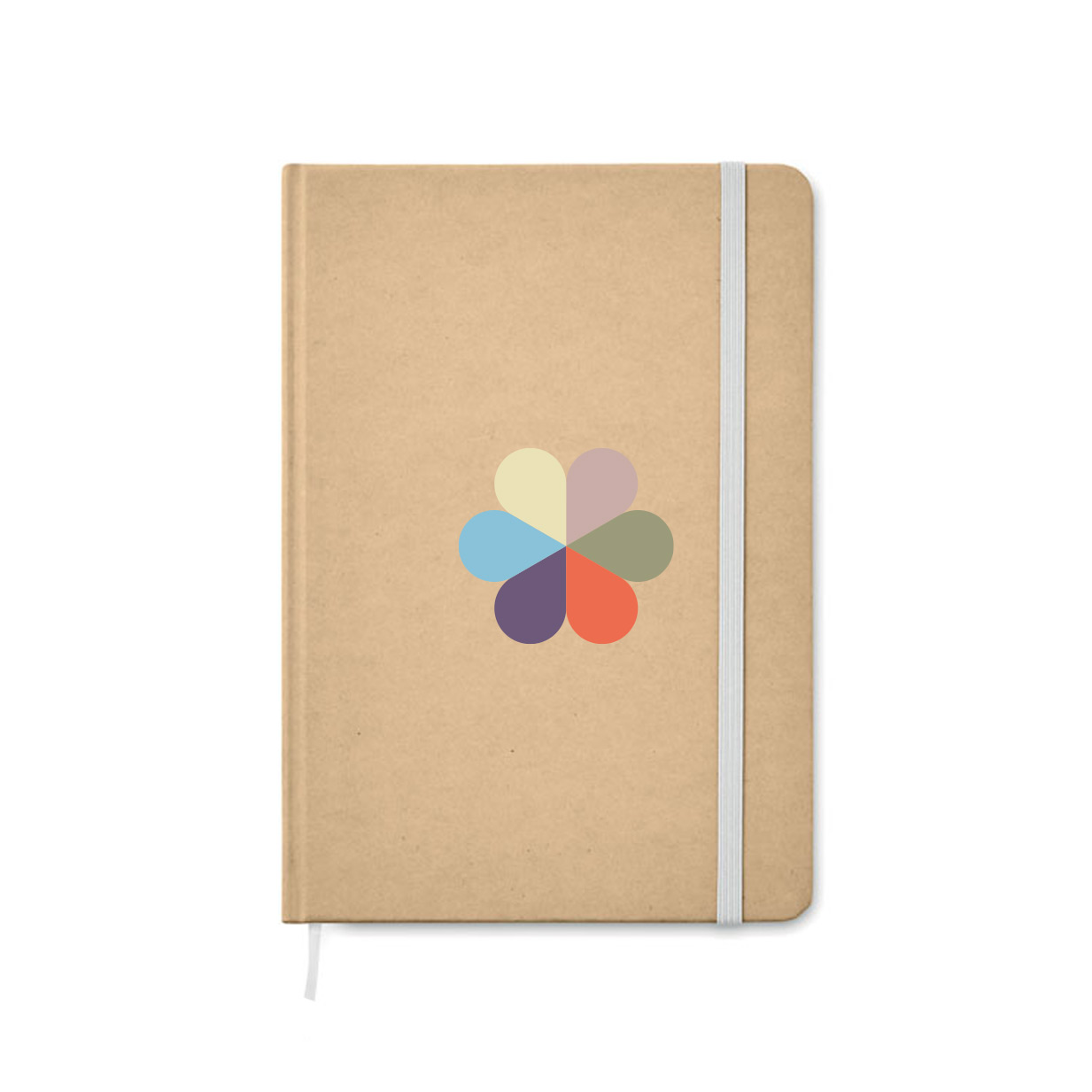 A5 notebook, recycled paper, cardboard cover