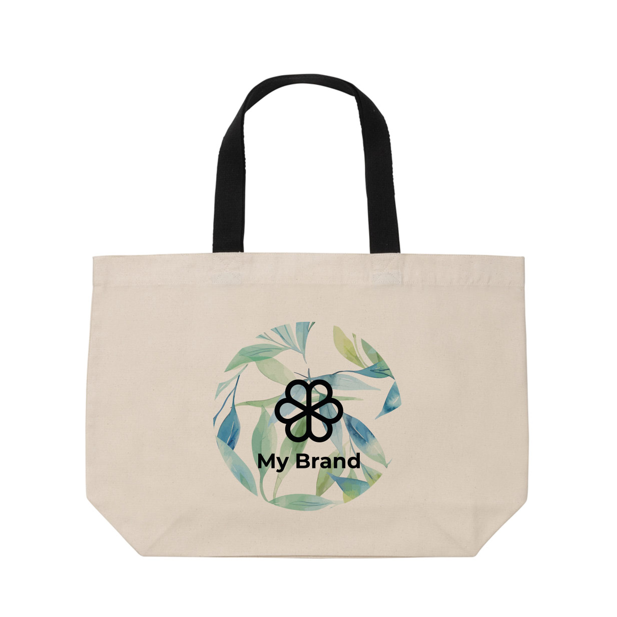 Large promotional recycled canvas bag, 240 g/m²