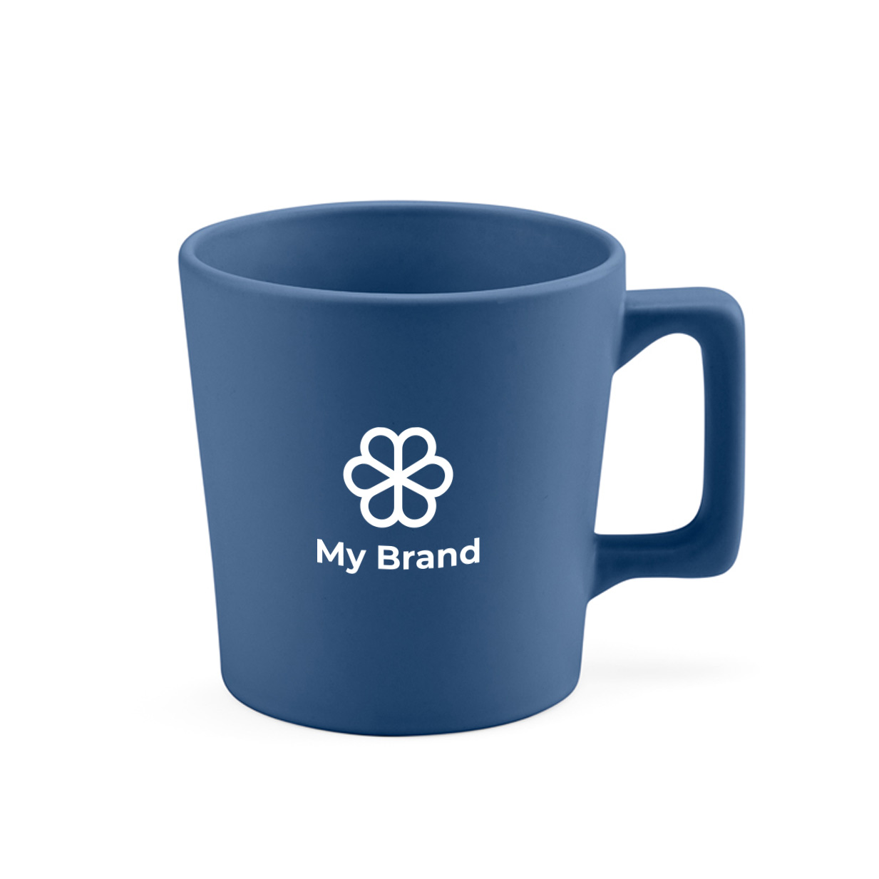 Ceramic mug with matte finish in bright colours, 220 ml