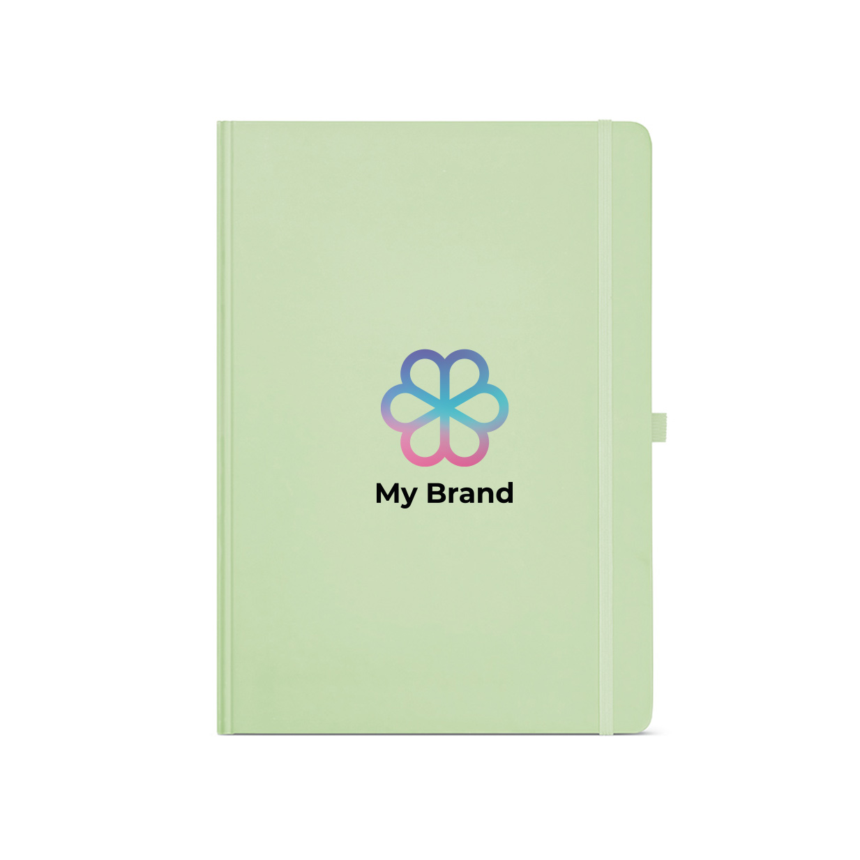 Recycled paper notebook with hard cover, A4