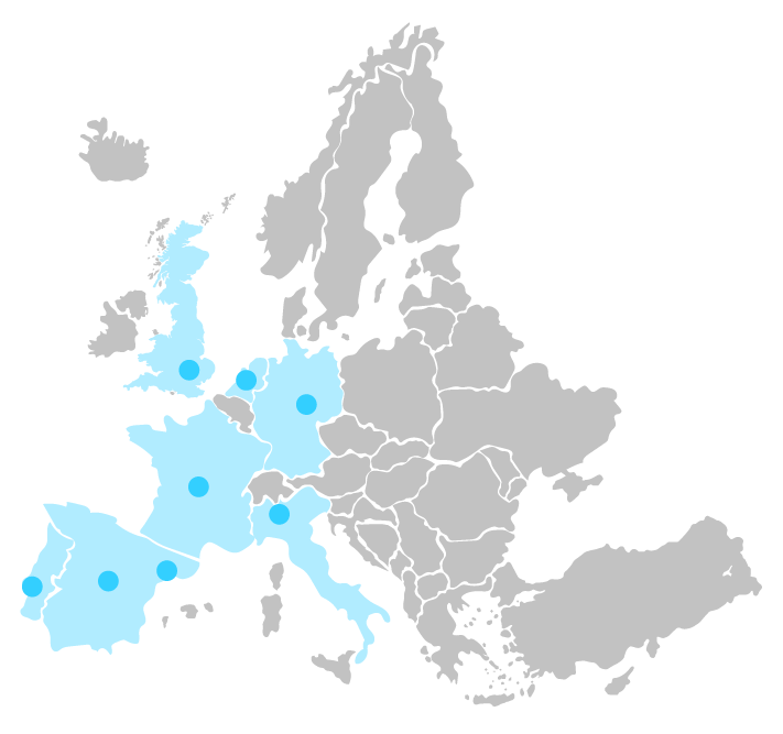 Our Offices map